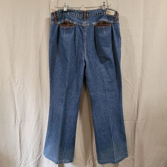 Kikit jeans Maurice sasson size 12 corduroy details blue denim jeans - Picture 3 of 11